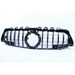 Grille compatibel met Mercedes-Benz A-klasse W177 zwart (met of zonder frontcamera)