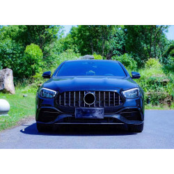 Grill Chrom mit Frontkamera kompatibel mit Mercedes E W213 S213 A238 C238 Facelift mit AMG Line Paket