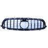Grill passend für Mercedes E W213 S213 A238 C238 Facelift mit AMG Line Paket glänzend schwarz mit Frontkamera