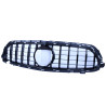 Grill passend für Mercedes E W213 S213 A238 C238 Facelift mit AMG Line Paket glänzend schwarz mit Frontkamera