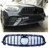 Grill passend für Mercedes E W213 S213 A238 C238 Facelift mit AMG Line Paket glänzend schwarz mit Frontkamera