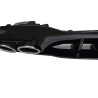 Diffuser for Mercedes A class V177 sedan 2019+ double chrome round exhaust tips