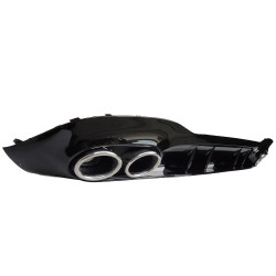 Diffuser for Mercedes A class V177 sedan 2019+ double chrome round exhaust tips