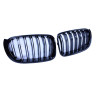 Grille reins compatible avec bmw x3 et x4 f25 f26 lci noir brillant double barres