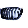 Grill kidneys for bmw x3 and x4 f25 f26 lci glossy black double bars