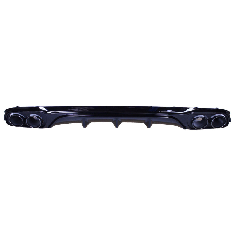Diffusor kompatibel mit Mercedes E-Klasse W213 glänzend schwarz runde Auspuffendrohre ohne AMG-Linie Diffusor kompatibel mit Mercedes E-Klasse W213 glänzend schwarz runde Auspuffendrohre ohne AMG-Linie