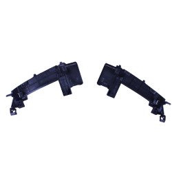 Diffuseur compatible avec les embouts d'échappement ronds noir brillant sans ligne AMG de la Mercedes classe E W213