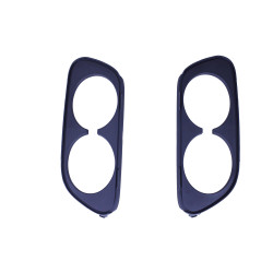 Diffuseur compatible avec les embouts d'échappement ronds noir brillant sans ligne AMG de la Mercedes classe E W213