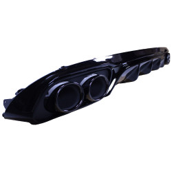 Diffuser for Mercedes E class W213 glossy black round exhaust tips without AMG line