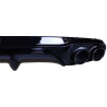 Diffuser for Mercedes E class W213 glossy black round exhaust tips without AMG line