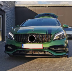 Kühlergrill kompatibel mit Mercedes-Benz W176 A-Klasse Facelift schwarz