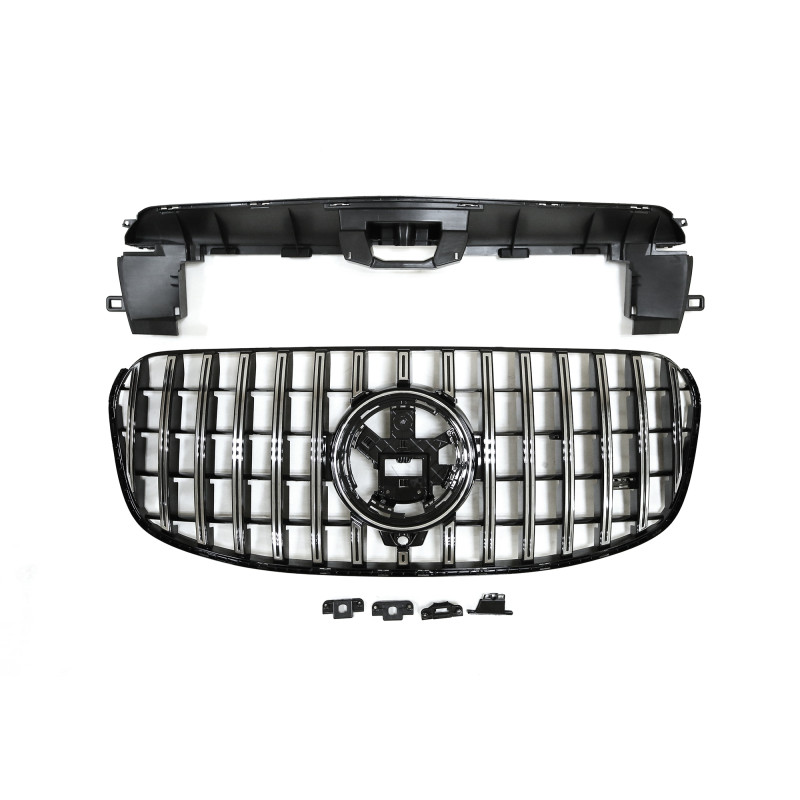 Grille compatible with Mercedes-Benz GLS X167 Facelift (2023+) chrome Grille compatible with Mercedes-Benz GLS X167 Facelift (2023+) chrome