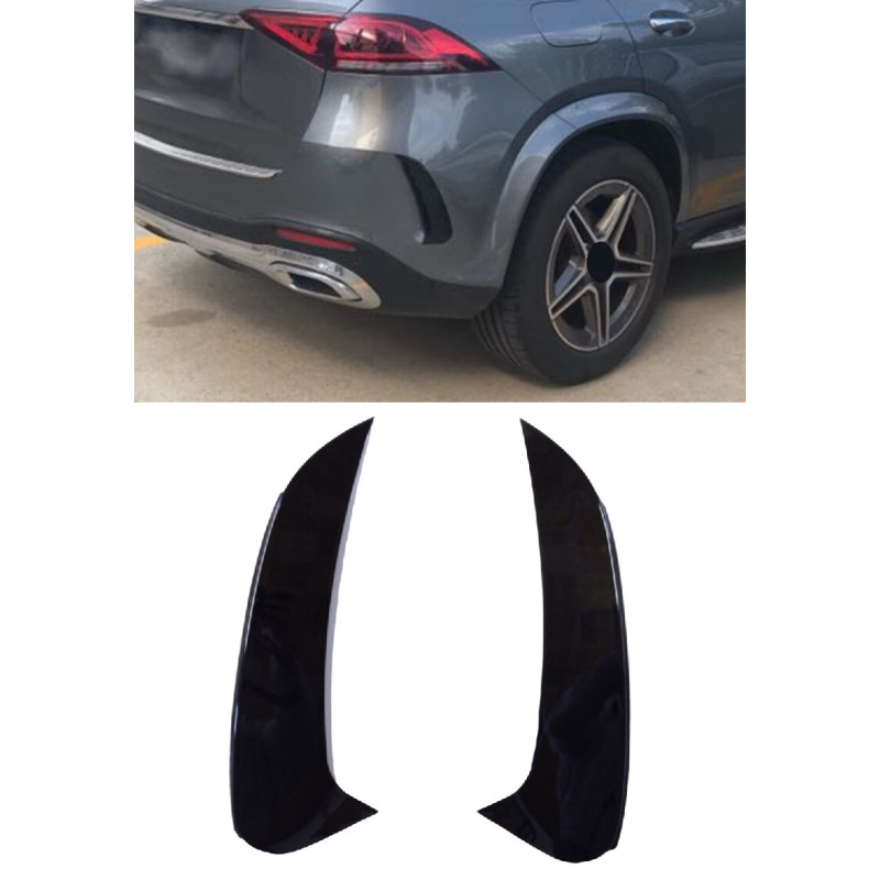 Guides d'ailettes de pare-chocs arrière compatibles avec mercedes gle suv w167 noir brillant Guides d'ailettes de pare-chocs arrière compatibles avec mercedes gle suv w167 noir brillant