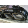 Diffuseur avec embouts d'échappement noirs compatible avec la Mercedes Classe C W205 berline et break