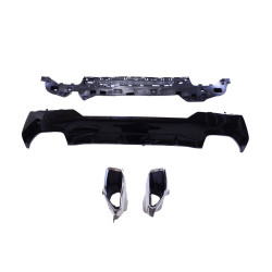 Diffuser for BMW 4 Series G22 Coupé and G23 Convertible with chrome Exhaust pipes