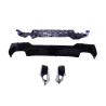 Diffuser for BMW 4 Series G22 Coupé and G23 Convertible with chrome Exhaust pipes