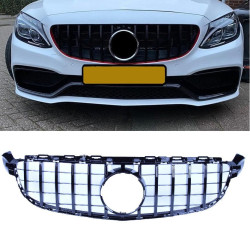 Grill for Mercedes-Benz C63 AMG (S) W205 glossy black