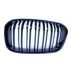 Grill kidney for BMW F20 LCI 1 series gloss black double bars