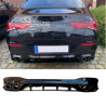Diffuser compatibel met Mercedes CLA C118 X118 W118 AMG line dubbele zwarte uitlaatsierstu