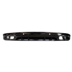 Diffuseur compatible avec Mercedes C coupé cabriolet C205 A205 AMG line double embouts d'échappement noirs