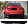 Diffuser compatible with mercedes a class v177 saloon 2019+ double black round exhaust tips