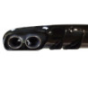 Diffuser for Mercedes C coupe cabrio C205 A205 AMG line double chrome round exhaust tips