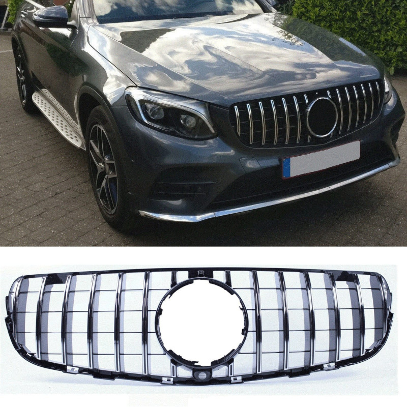 Grill kompatibel mit Mercedes-Benz GLC - GLC Coupe chrom