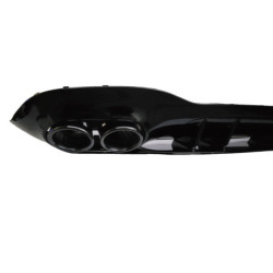 Diffuser for mercedes a class v177 saloon 2019+ double black round exhaust tips