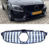 Grill kompatibel mit Mercedes-Benz C-Klasse W205 glanzend zwart