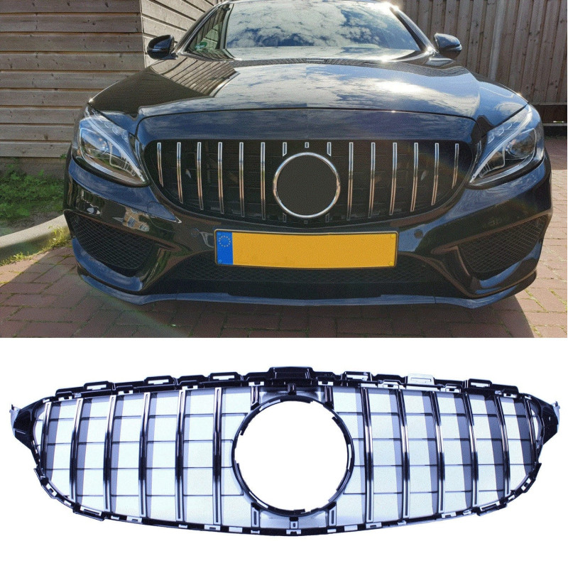 Grill kompatibel mit Mercedes C W205 chrom Grill kompatibel mit Mercedes C W205 chrom