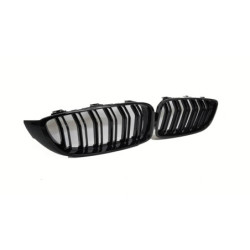 Grill nieren compatibel met BMW F32 F33 F36 F80 F82 dubbele spijlen glanzend zwart
