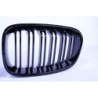 Grill Nieren kompatibel mit bmw f20 f21 1er Serie glänzend schwarz Doppelstangen