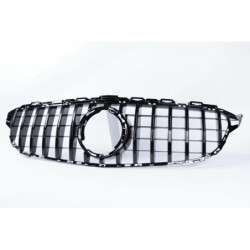 Grill kompatibel mit Mercedes-Benz C-Klasse W205 Facelift glanzend zwart