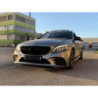 Grill kompatibel mit Mercedes-Benz C-Klasse W205 Facelift glanzend zwart