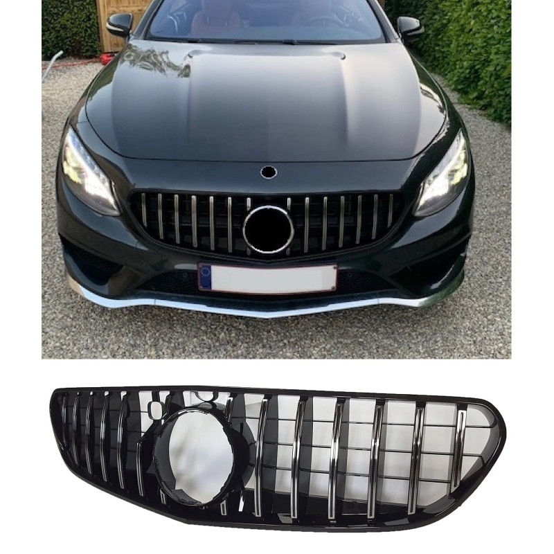 Grill compatibel met Mercedes-Benz S coupé cabrio C217 A217 2014-2017