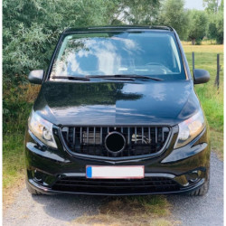 Kühlergrill kompatibel mit mercedes-benz w447 vito schwarz