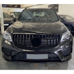 Grill compatibel met Mercedes GLS X166 glanzend zwart