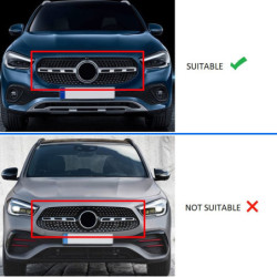 Grill for mercedes-benz gla h247 2020 chrome with front camera