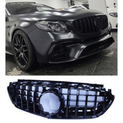 Grill compatibel met Mercedes E63 2017-2019 glanzend zwart