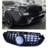 Grille compatibel met Mercedes E63 2017-2019 glanzend zwart