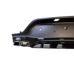 Diffuser compatible with Mercedes GLC coupe C253 2015+ with chrome exhaust trim