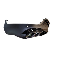 Diffuser compatible with Mercedes GLC coupe C253 2015+ with chrome exhaust trim