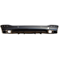 Diffuser compatibel met Mercedes GLE W167 2019+ met dubbele chrome uitlaatsierstukken