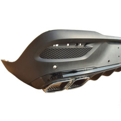 Diffuseur compatible avec Mercedes GLE coupé C167 chrome uitlaatsierstukken