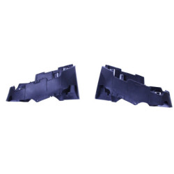 (PART) Diffuser compatible with Mercedes CLA C118 X118 W118 AMG line black exhaust pipes round