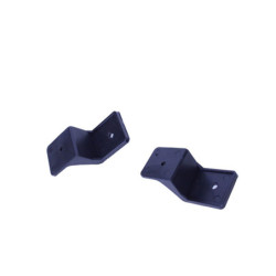 Diffuser for mercedes cls c257 double exhaust pieces glossy black square