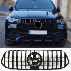 Grill compatibel met Mercedes-Benz GLE W167 SUV / GLE coupe C167 zwart 2020-2023.