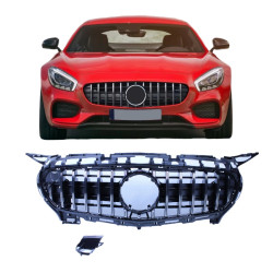 Grill for mercedes-benz amg gt c190 coupe chrome 2-door 2014-2017