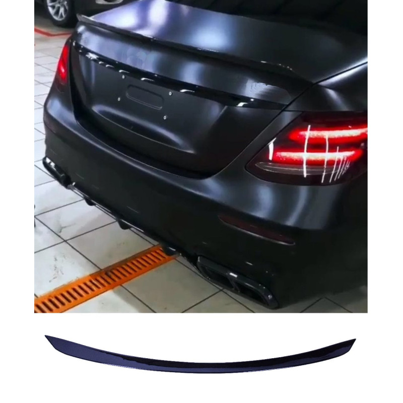 Spoiler compatible with mercedes w213 glossy black