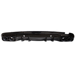 Diffuser for Mercedes W205 S205 AMG line double black round exhaust pipes